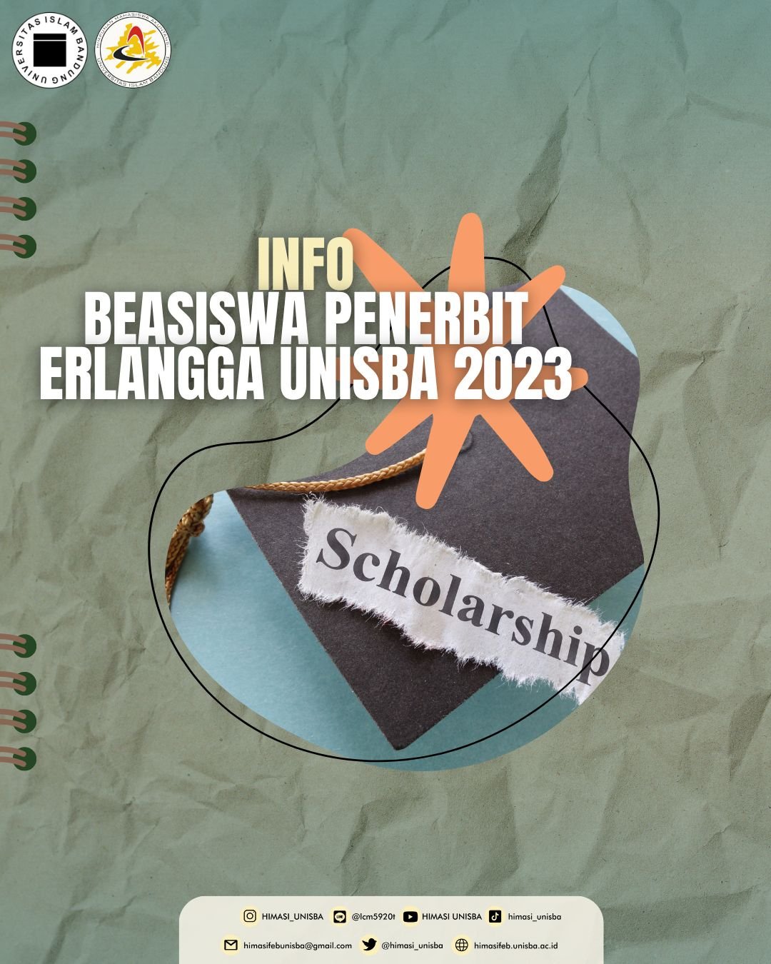 INFO BEASISWA PENERBIT ERLANGGA UNISBA 2023 – HIMASI UNISBA