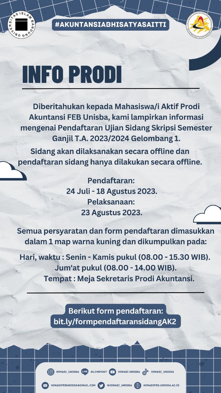 INFO PENDAFTARAN UJIAN SIDANG SKRIPSI SEMESTER GANJIL T.A. 2023/2024 ...